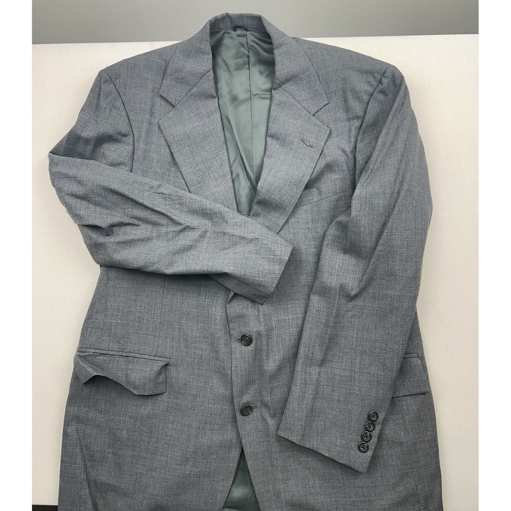 Vintage Polo Ralph Lauren‎ Blazer Jacket Mens 43 Gray Sport Coat Three Button